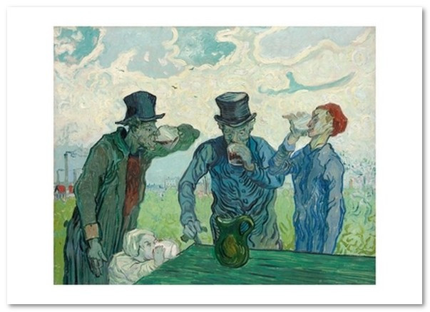 Листівка Vincent van Gogh — The Drinkers, фото 1