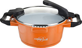 Каструля 3,8 л. Barton Steel BS 4024 orange - MegaLavka