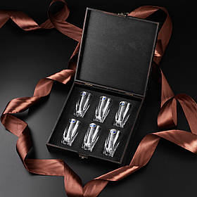 Елітні чарки для горілки 6шт. у наборі Bohemia Quadro 50 мл