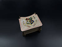Музыкальная деревянная шкатулка с музыкой Гарри Поттера Harry Potter 12х10х8см
