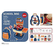 Ігровий столик конструктор рюкзак (стійка, пожежна служба на 209 деталей) 8415 P, фото 3