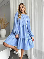 Жіноче плаття із мікровельвета вільного кроя (Норма), фото 2