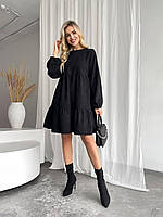 Жіноче плаття із мікровельвета вільного кроя (Норма), фото 10