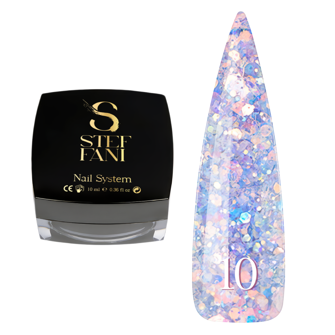 Glitter base Steffani (10 мл) No 10, фото 1