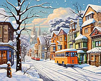 Картина по номерам "Зима" 20×30 см без подрамника