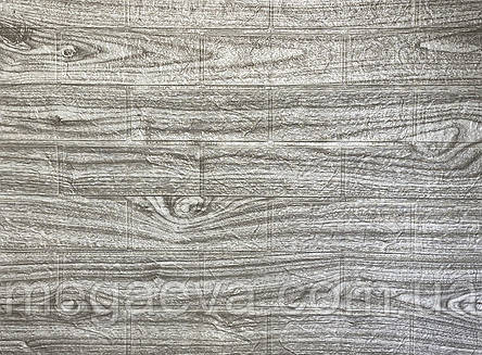 Самоклеюча панель 3D XPE 70*77см*3мм WD-17 Сірий, фото 1