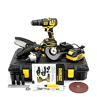 Набор 5В1 DeWalt DCD709M (36V, 6AH). Шуруповерт, пила, гайковерт, шлифовка, перфоратор.