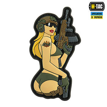M-Tac нашивка Tactical girl №4 PVC Blonde