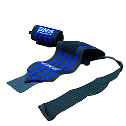 Напульсник фіксувальний для тяги SNS чорно-блакитний ТА7-Blue