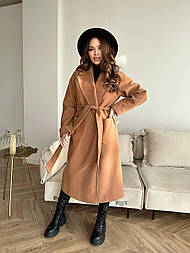 Жіноче весняне кашемірове пальто S M L XL кемел, L