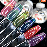 Гель-лак «котяче око» для вітражів 8 мл 06, фото 3