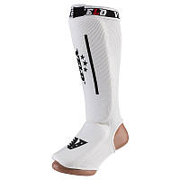 Защита ноги (голени, стопы) Velo, х/б, эластан, белый 1027, размер S, M, L, XL, mod 1225V