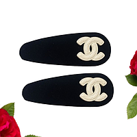 Набір 2 шт Шпилька клік клак для волосся Fashion Jewelry Chanel 8.5см