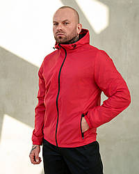 Чоловіча вітровка куртка плащовка червона