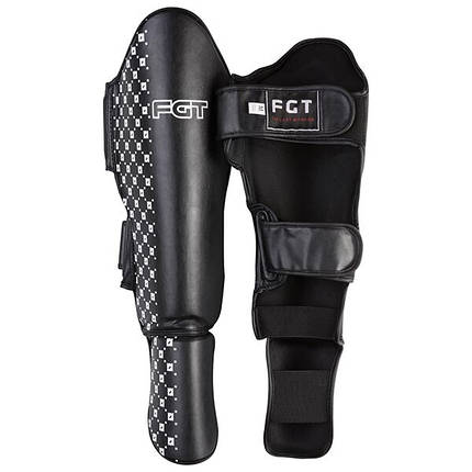 Захист ноги (голені, стопи) MMA FGT, чорний, розмір S, M, L, XL, фото 4