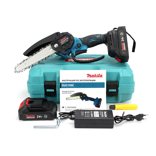 Мини пила Makita DUC155Z аккумуляторная (24V, 5AH) АКБ веткорез Макита ...