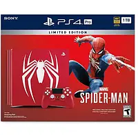 Игровая приставка Sony PlayStation 4 Pro 1TB Spider Men Limited Edition Red (БУ)