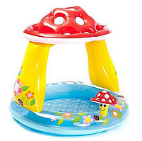 Надувний басейн Грибочок з навісом Intex 57114np (102*89 см)