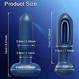 Анальная пробка маятник 10 режимів з керуванням від смартфона, фото 3