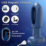 Анальная пробка маятник 10 режимів з керуванням від смартфона, фото 4