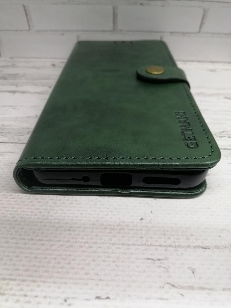 Чехол книжка для Xiaomi Redmi 13C / Poco C65 с боковой подставкой Getman зеленый - фото 4 - id-p2095978164