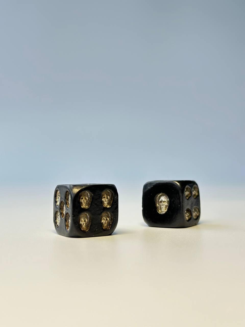 Кубики, кості, зари гральні для настільних ігор, готичний стиль, 18 мм, арт.801818