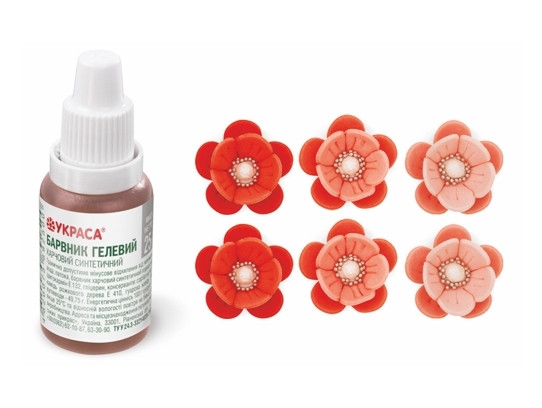 Барвник гелевий Украса Ніжно рожевий, фото 1