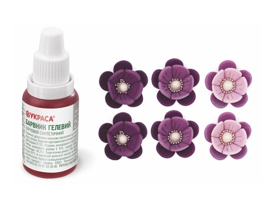 Барвник гелевий Украса Бузковий, фото 1
