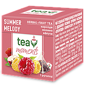 Чай Tea Moments "Summer Melody" фруктовоягодный со вкусом малины, 1 пирамидка