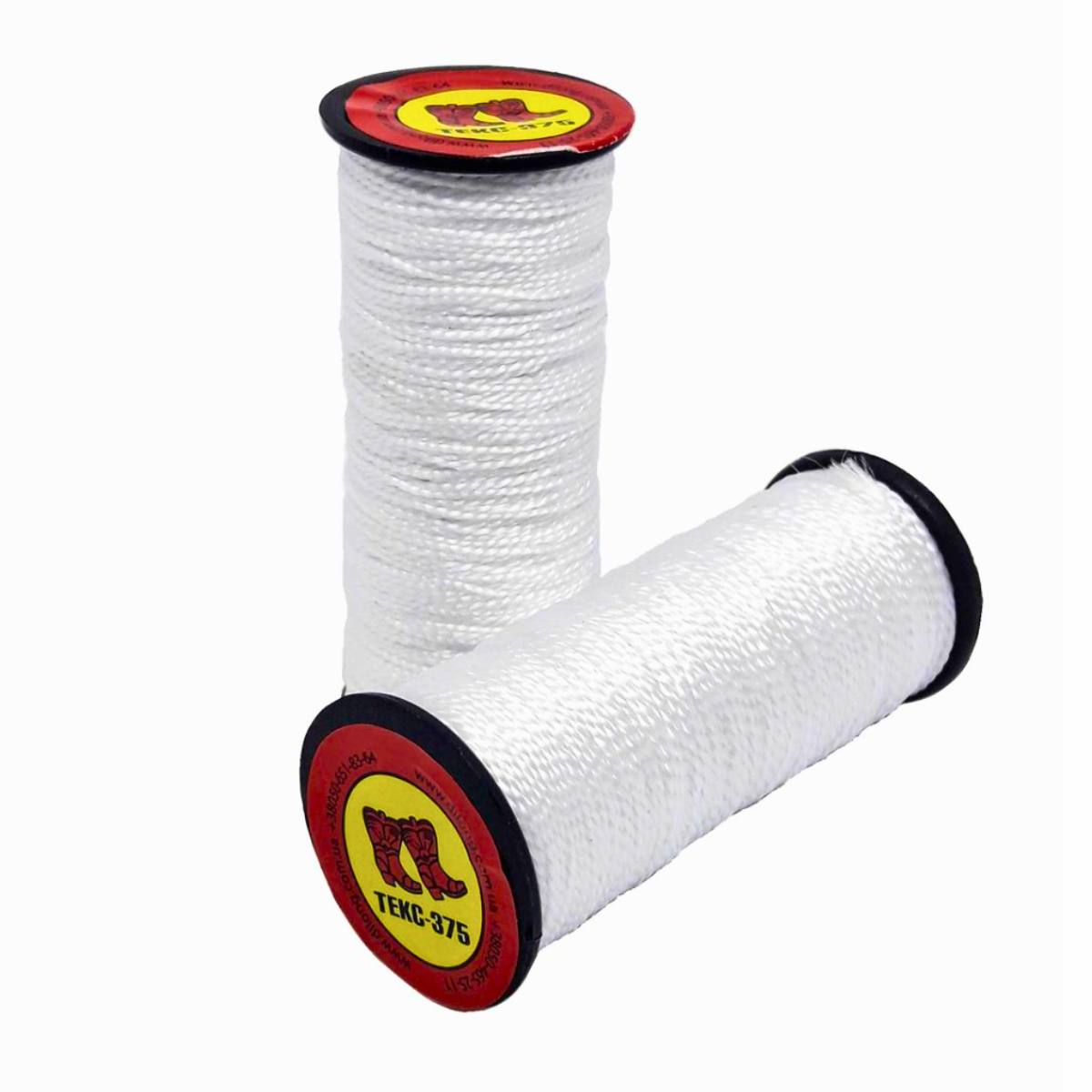 Капронова взуттєва нитка 0.6 мм tex № 187  біла (упаковка 10шт)