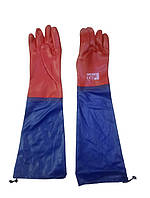 Захисні рукавиці з ПВХ Artmas RPVCD60 kat.1, червоний/синій, Рукавички хімстійкі