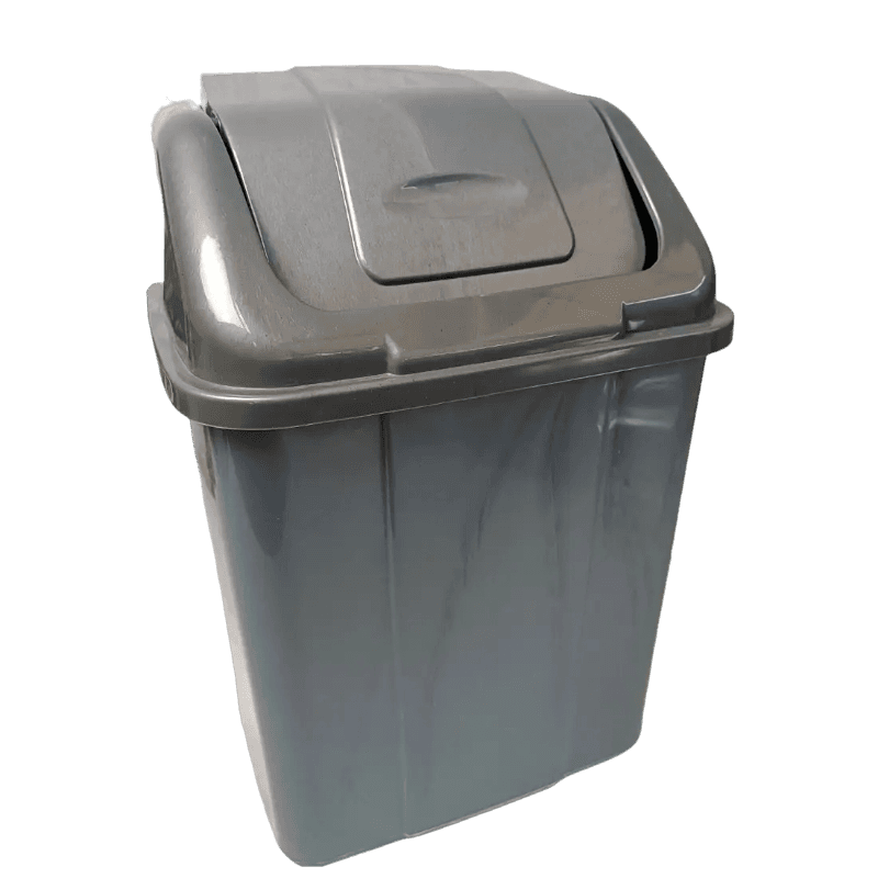 Відро для сміття пластикове з поворотною кришкою 5л Plastic`s Craft ПГ-1078