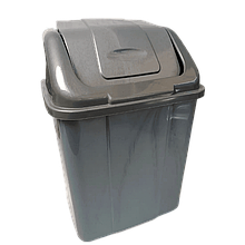 Відро для сміття пластикове з поворотною кришкою 5л Plastic`s Craft ПГ-1078