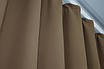 Уцінка! Комплект (2шт. 1,5х2,7м.) штор із тканини мікровелюр Petek. Колір темний беж. Код 749ш 38-001, фото 6