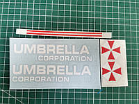 Наклейки - UMBRELLA corporation 2 штуки - Черная, фото 2