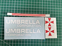 Наклейки - UMBRELLA corporation 2 штуки - Черная, фото 3