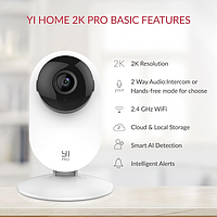 IP-Камера відеоспостереження YI PRO 2K Home Camera White (YYS.62121) (Міжнародна версія)
