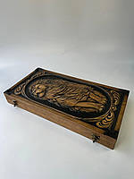 Нарди дерев'яні ручної роботи 64×32см на подарунок, фото 2