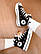 Жіночі високі кеди чорні з білим Converse All Star на платформі (KN2), фото 3