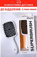 Расческа Janeke 1830 SUPERBRUSH WHITE/BLACK The Original Italian