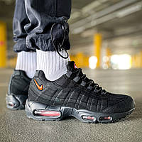 Black and orange air max best sale 95