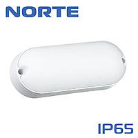 LED светильник накладной овальный 12W IP65 NORTE 1-NСP-1403 6500К, светильник для ЖКХ