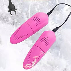 Електрична сушарка для взуття SHOES DRYER 220V, Рожева / Взуттєва сушарка / Пристрій для сушіння взуття