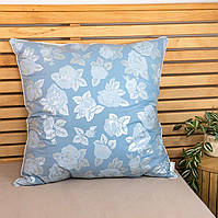 Подушка пухова YouStar 50% пух 50% перо - пружна 70x70 см (Блакитний)