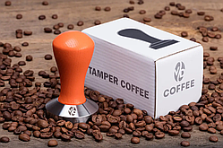 Темпер ТМ VD Coffee "Classic",  помаранчевий Ø 53 мм.