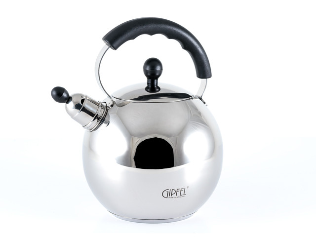 GIPFEL Чайник для кип`ятіння води MODA 2,5л зі свистком, із капсульним дном. Матеріал: нерж. сталь 18/10.