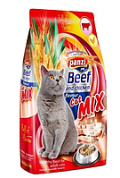 Сухой корм для взрослых котов Panzi Cat Mix Adult со вкусом говядины 10 кг 5998274305707