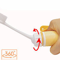 Зубна щітка Lesko для людей із тремором або артритом із фіксатором навчально-реабілітаційне обладнання 8 шт., фото 5