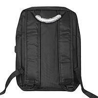 Рюкзак для ноутбука 14" Lesko 2023 Black з USB-роз'ємом міський 1 шт., фото 7