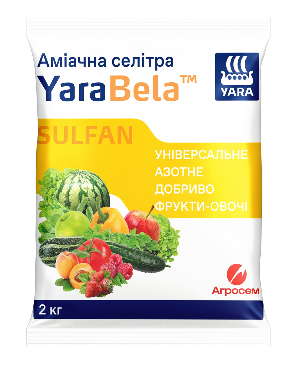 Селітра аміачна Yara Bela Sulfan Фрукти Овочі 2 кг, фото 1